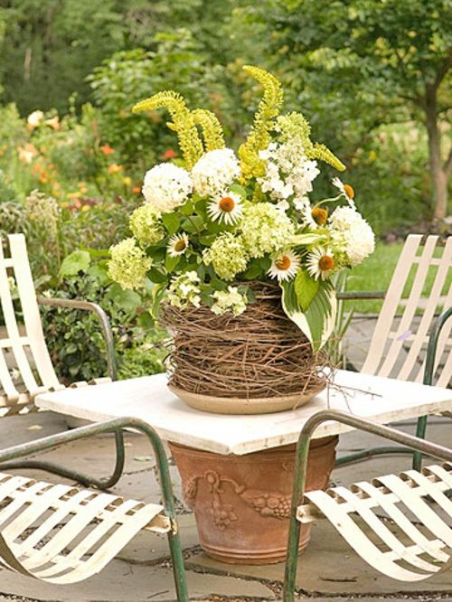 Nápady na výzdobu záhradnej kvetináčovej záhrady