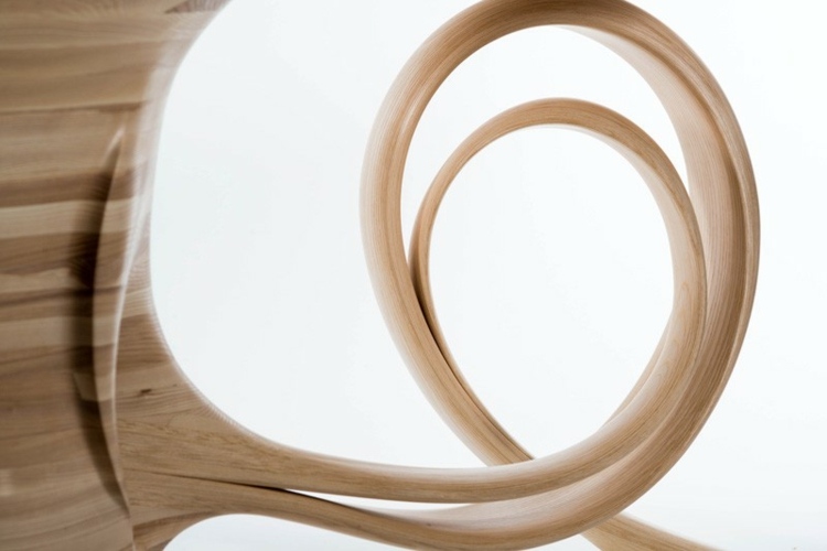 Laminátový oblúk sa na začiatku rozdelí dizajn stola laminátová ozdobná pútka v štýle