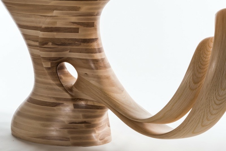 Laminát vyžaruje eleganciu dizajn stola laminát robert scott nápad inšpirácia príroda