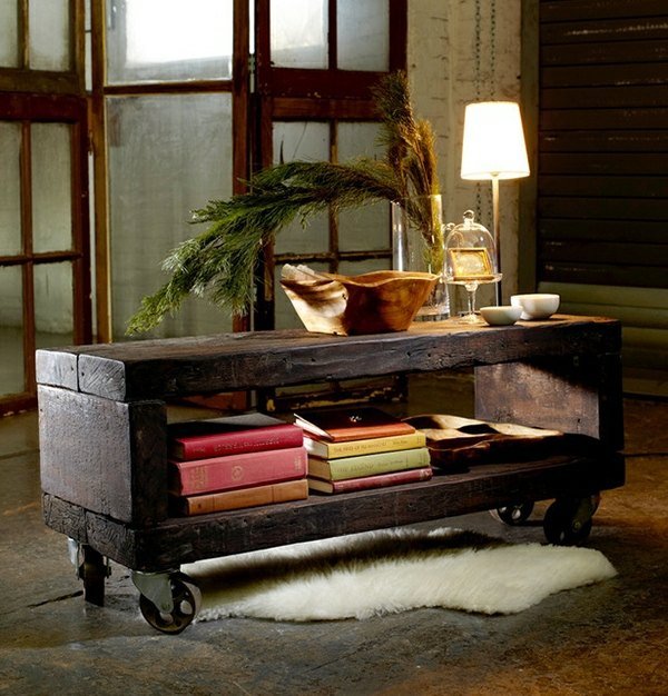 Návody na stavbu Rustikálny vzhľad nápady na dizajn obývačky