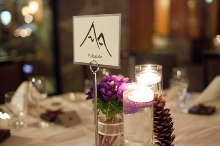 Jednoduchá dekorácia na stôl s šiškou a sviečkami jednoduchá dekorácia stola v zime fialové kvety svadba šišky