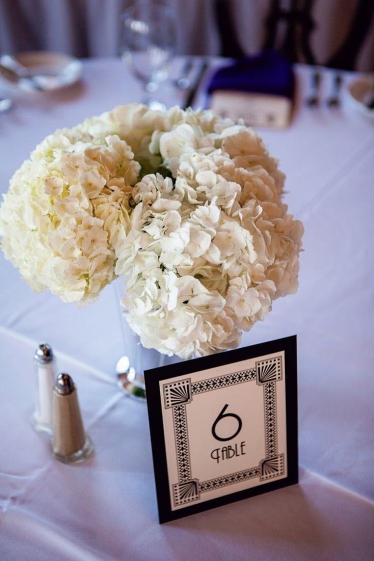 jednoduché a veľmi sladké - malé biele kytice hortenzií dekorácia stola-hortenzie-svadba-biela-malá-stolná-soľ-korenička