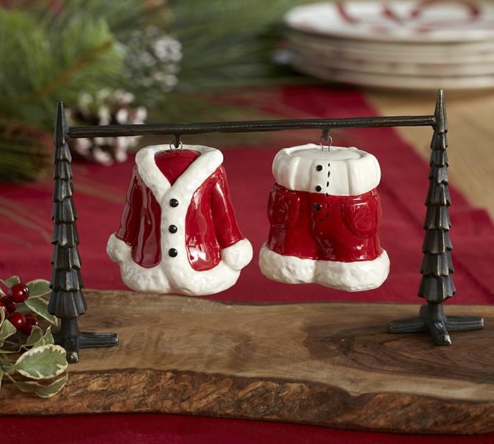 Soľ korenie vianočné motívy nápady zdobia stôl