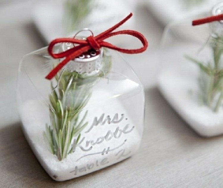 Označovanie a zdobenie kariet miest - skvelý nápad Umiestnite karty svadobné nápady tému zimnej rozprávky