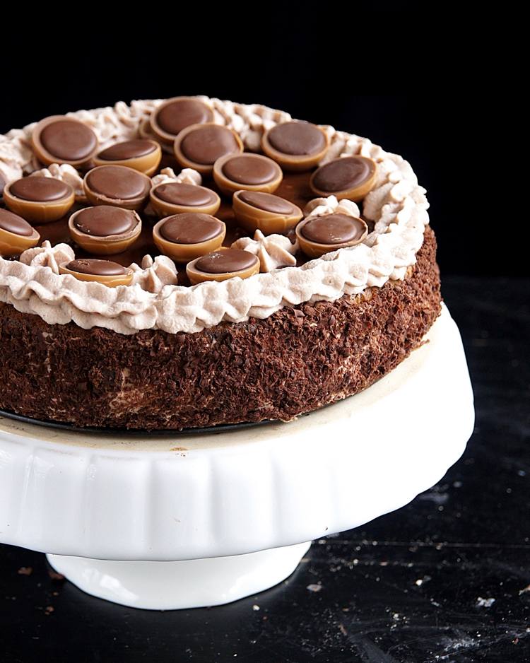 Toffifee koláč pečte kakaovo -čokoládový krém