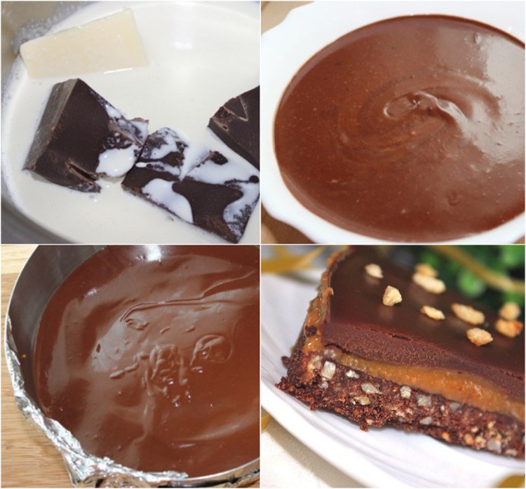 Orechový koláč Toffifee bez pečenia Recept krok za krokom Jednoduché pokyny