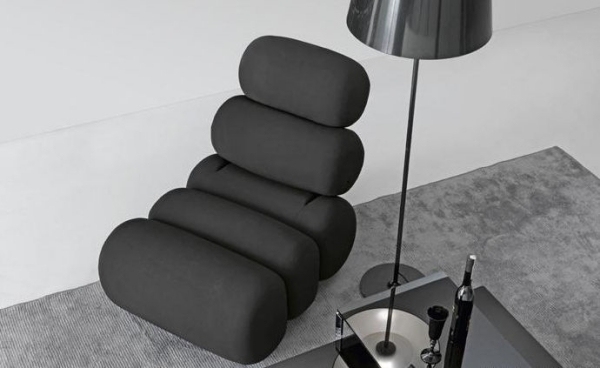 Kancelársky nábytok sedacia stolička kreslo-čierna Bruco-Presotto-Taliansko Kreslo do kresla kancelárskeho nábytku-čierne Bruco-Presotto