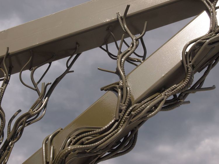 kúpiť výstužná oceľ moniereisen brána oceľová dekorácia záhradná brána lakovanie číry lak