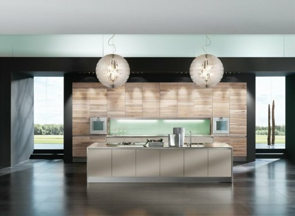 okrúhly luster-jednoduché béžové prevedenie kuchyne okrúhly luster-jednoduché-béžové-kuchynské vzory