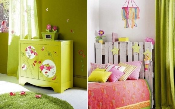 Remeselné nápady dekorácia detskej izby farebný papier