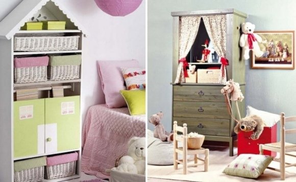 Zásuvky, police, maskovacie závesy