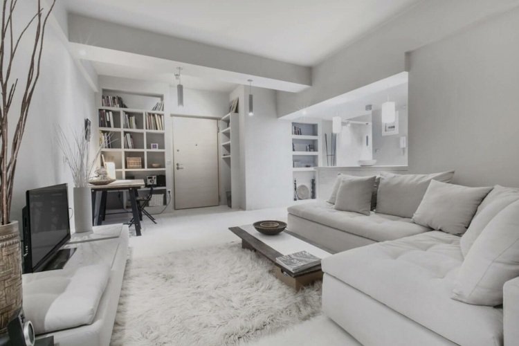 zariadenie v tóne v tóne, nízke čalúnenie-jednoduché-deko-byt