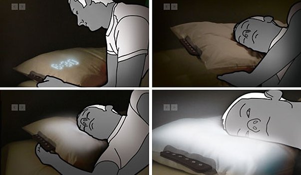 kreatívny budík vankúš žiariaca technológia v pohode kreatívny budík vankúš žiariaca technológia