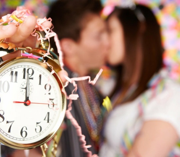 Bozk na polnoc Silvestrovský zvyk