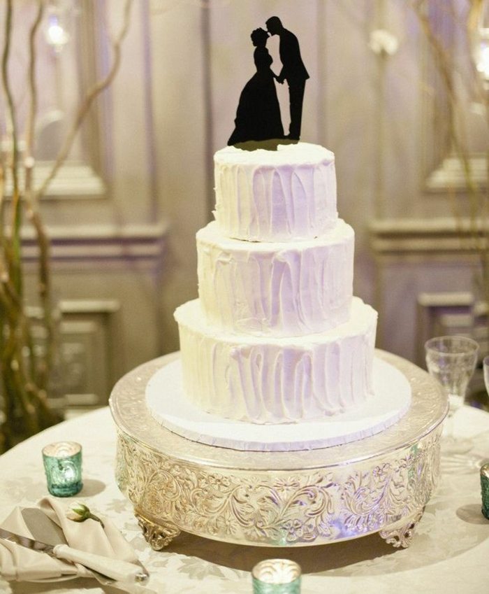 Silueta novomanželov lahodné prekvapenie svadba