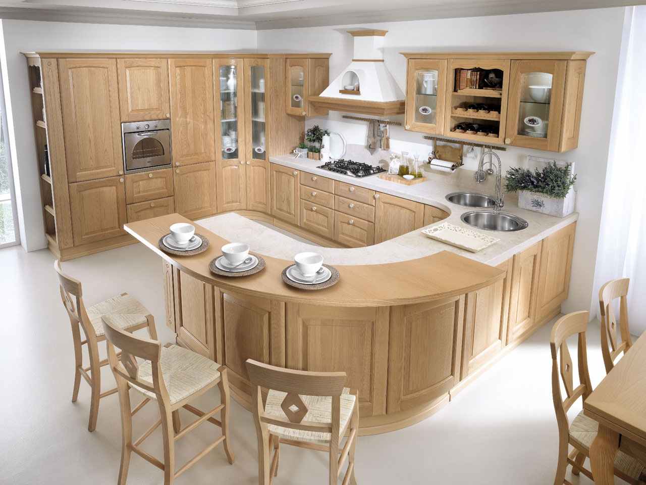 Rohová kuchyňa-tradičný drevený nábytok, funkčné zariadenie drevená kuchyňa tradičný drevený nábytok funkčný dizajn