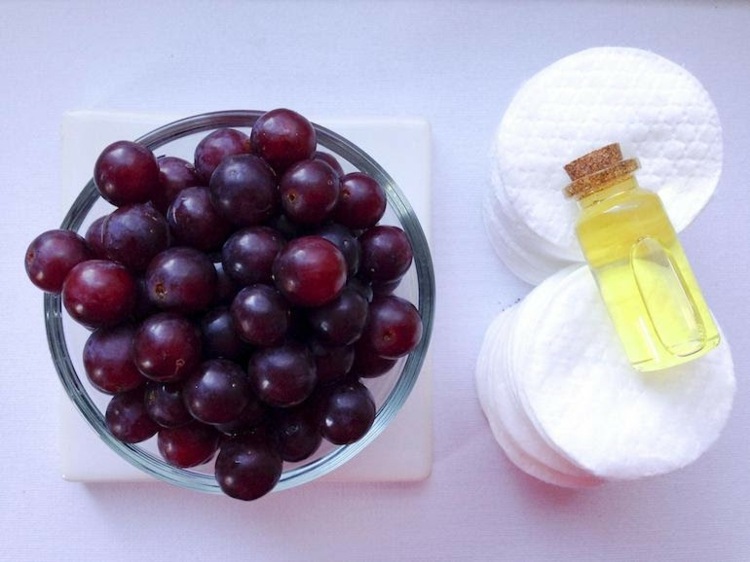 zdravá starostlivosť olej z hroznových jadierok pokožka vlasová kozmetická kúra