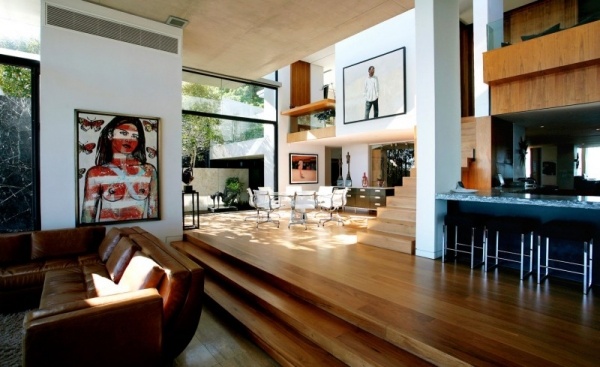 luxusná nehnuteľnosť kapské mesto drevená podlaha