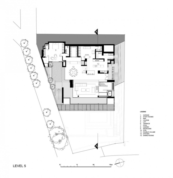 luxusná nehnuteľnosť kapské mesto piate poschodie