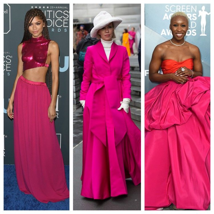 Malinová sorbetová farba kombinuje módne trendy na jar v lete 2021