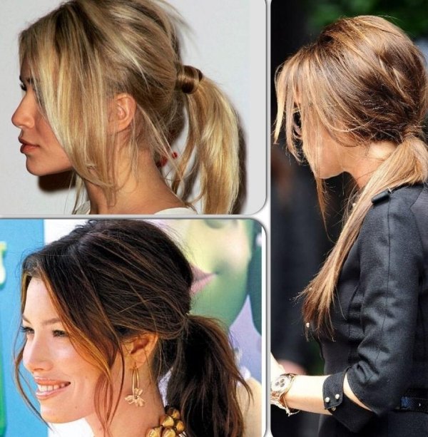 Tieto trendové účesy sú so zavesenými svetlami po stranách koláž-tri-účesy-nápad-hollywoodske hviezdy-ženy