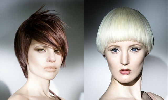 moderný strih bob ofina nápady blond hnedá Bob účesy s nápadmi na účesy blond hnedá farba vlasov čokoládovo hnedá