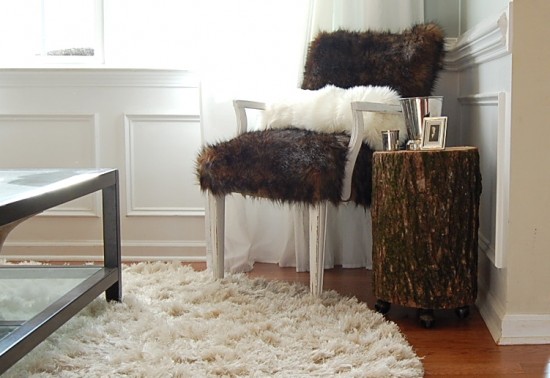 rustikálny príručný stolík rustikálny odkladací stolík