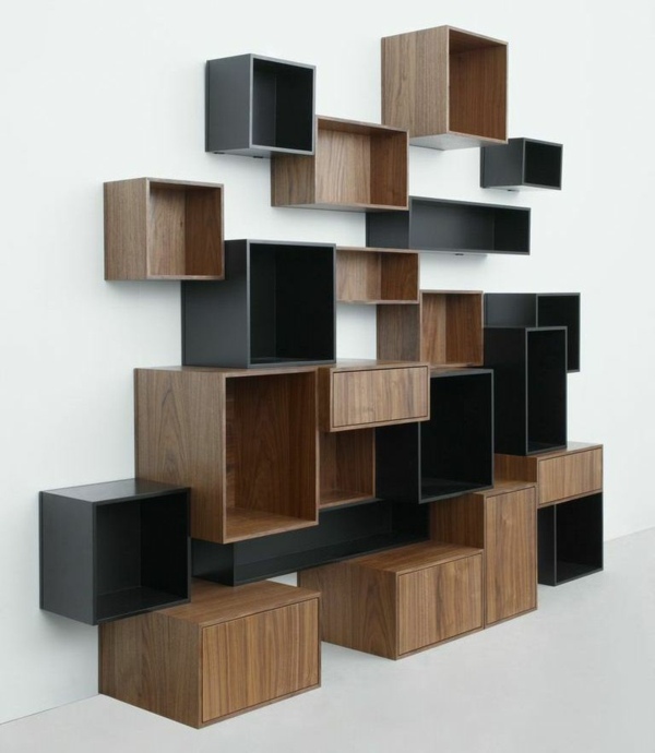 Nástenné police Dizajn rohovej police Cubits