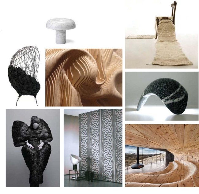 bytový textil 2013 organický tvar zariaďovací dizajn bytový textil dizajn v organických tvaroch