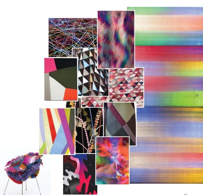 pestré živé farby vzory látky geometrické tvary pestré farby vzory látky geometrické tvary