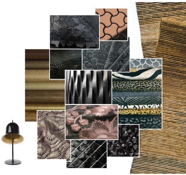 Trends 2013 bytový textil klasický vzor čierne zvieracie zlato Trendy 2013 vzor domáceho textilu čierne zvieracie zlato