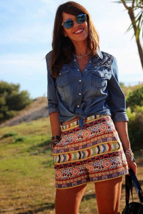 rifle-tričko-oblečenie-tipy-žena-leto