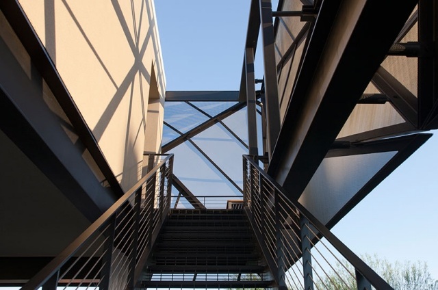 oceľ exteriér schody dizajn zostava štúdio vegas tresarca bydlisko las vegas