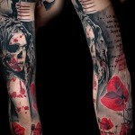 Trash Polka Tatu - dziewczyna w przepasce na oko i czaszce