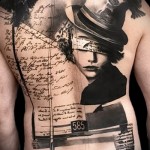 Trash Polka Tattoo - dziewczyna z czapką na plecach