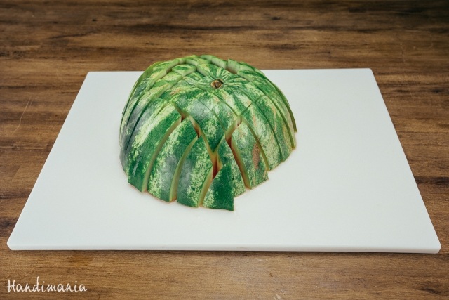 trik, strihanie, melón, párty, jedlo trikové strihanie-melón-párty-jedlo-návod