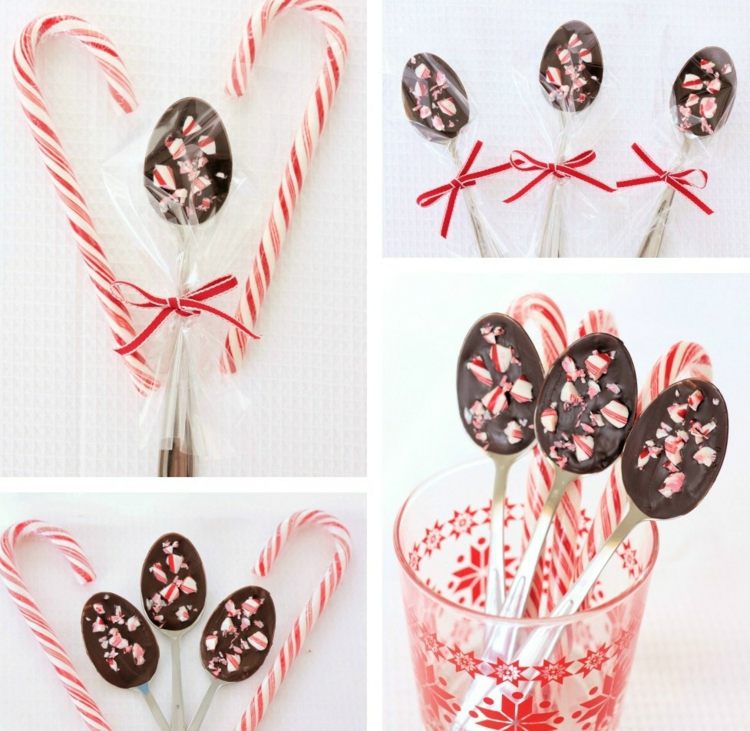 Ak si chcete lyžičkové dezerty vyrobiť sami, rozdrobte cukríky a použite ich ako ozdobu prinútite sa popíjať čokoládovú kovovú lyžičku posypaním cukrovej trstiny