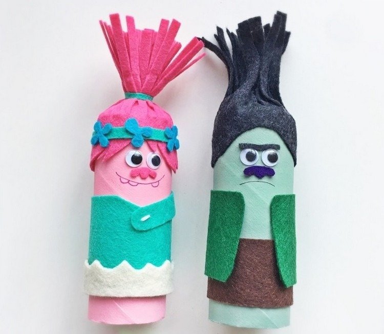 trollovia-drotári-toaletné-papierové rolky-plsť-kreatívne