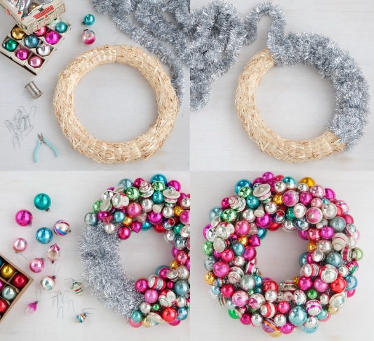 Zdobenie slameného venca na Vianoce Návod na moderné dekorácie dverí