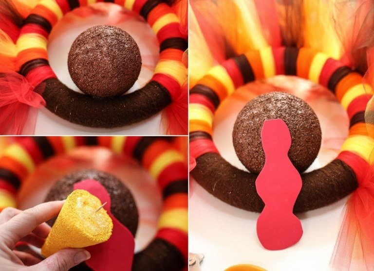 Ručné pokyny pre hlavu moriaka s loptou, penovou gumou a kužeľom