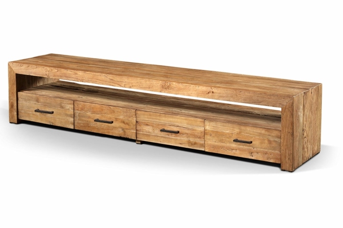 rustikálny príborník so zásuvkami