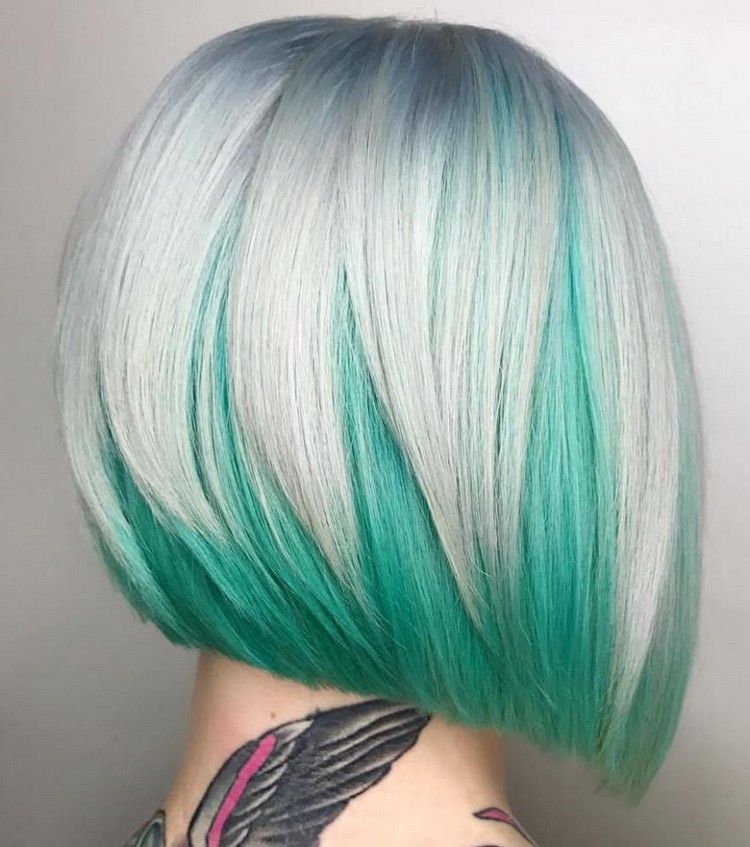 Účesové trendy v štýle Bob Účes 2021 Dvojfarebné vlasy