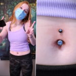 Photo of navel piercing - navel piercing 03/17/2021 №133 - belly button piercing -