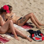 Tatuaż Dreamcatcher na lewym udzie dziewczyny - Street tattoo № 04 - 06.12.2020 za 2