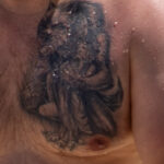 Tatuaż wilkołaka na klatce piersiowej mężczyzny - Street tattoo # 04 - 06.12.2020 dla 6