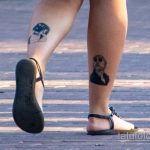 وشم من فيلم Lion Killer - فتاة ورجل على ساق فتاة - وشم الشارع 14/09 / 2020-4