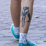 وشم جمجمة الماموث في الجزء السفلي من ساق الرجل - وشم الشارع 09/14/2020 - 6