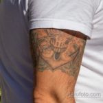 وشم جمجمة ومرساة على كتف الرجل الأيمن - وشم الشارع 09/14/2020-5