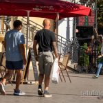 وشم كم مع ساعة ووجه فتاة على الذراع اليمنى لرجل بالغ - وشم الشارع 09/14/2020 - 17