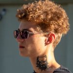 وشم مع وجه Pit Bull Terrier - وشم PITBULL على رقبة شاب - 2